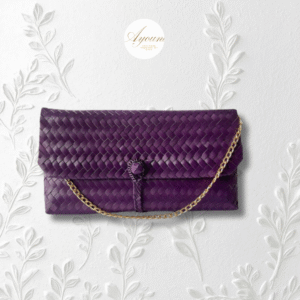 Anyam Clutch - Purple