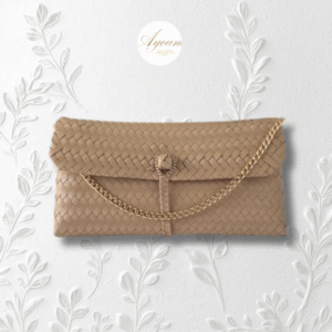 Anyam Clutch - Tan