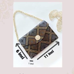 Songket Clutches - Black Gold