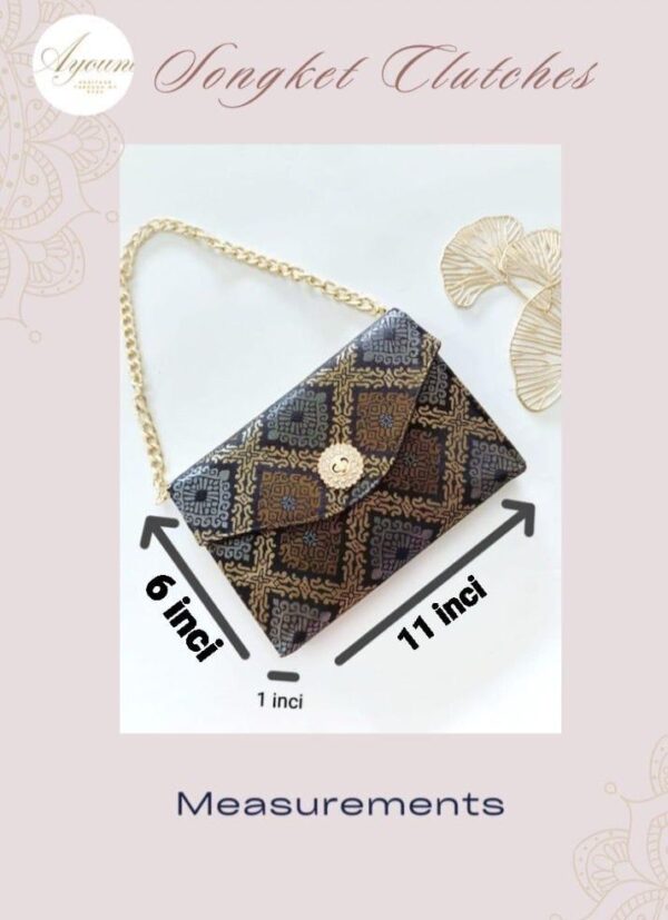 Songket Clutches - Cream Gold (Copy) - Image 3