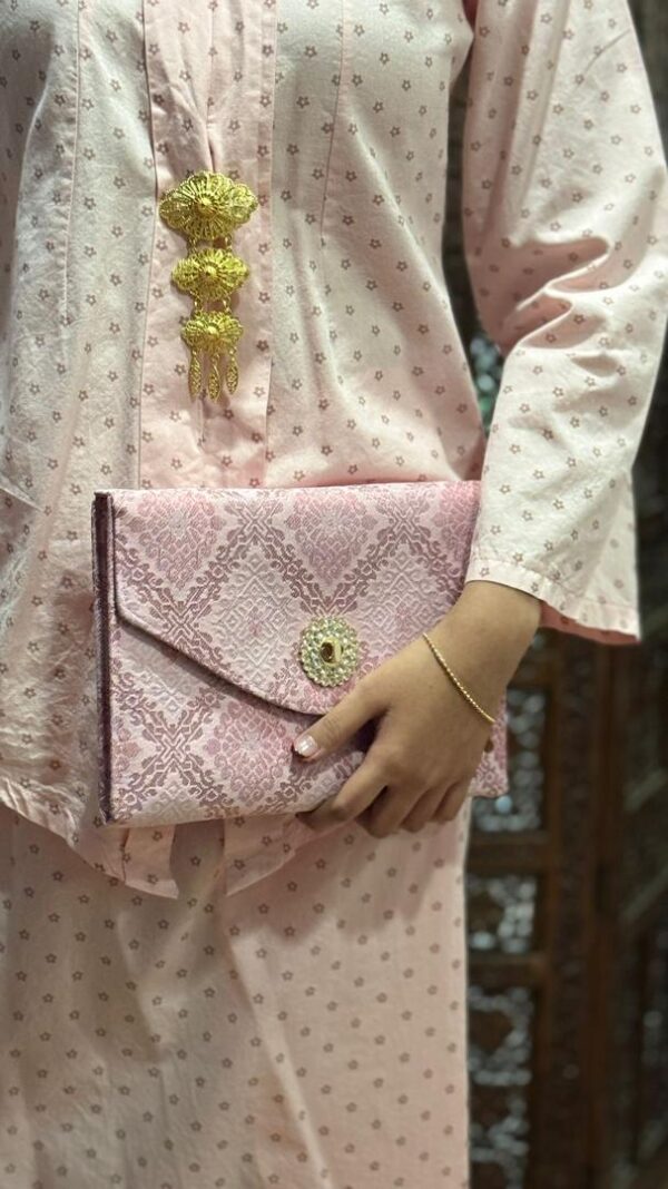 Songket Clutches - Cream Gold (Copy) - Image 2