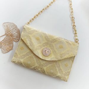 Songket Clutch - Butter Cream