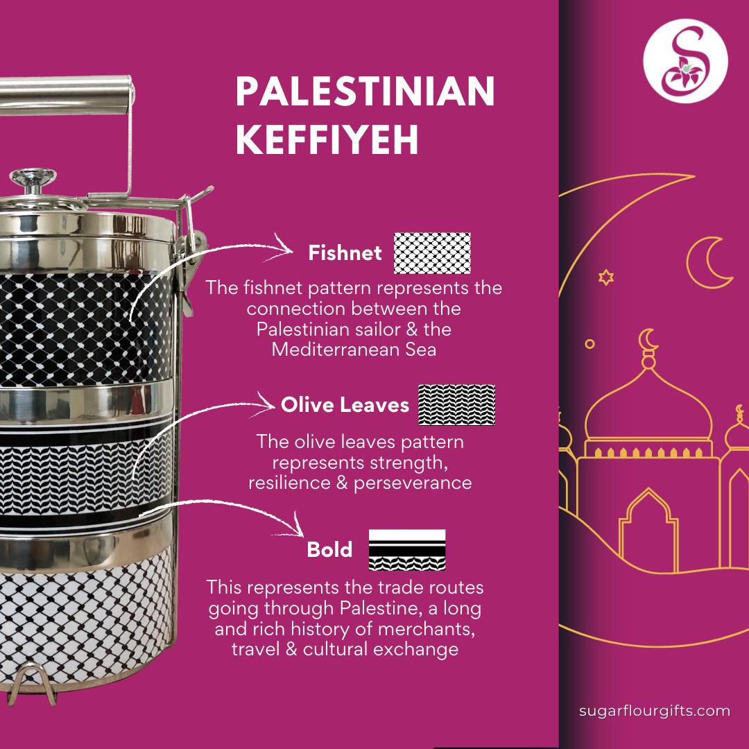 TIFFIN -Palestinian Design (Black & White) - Image 4