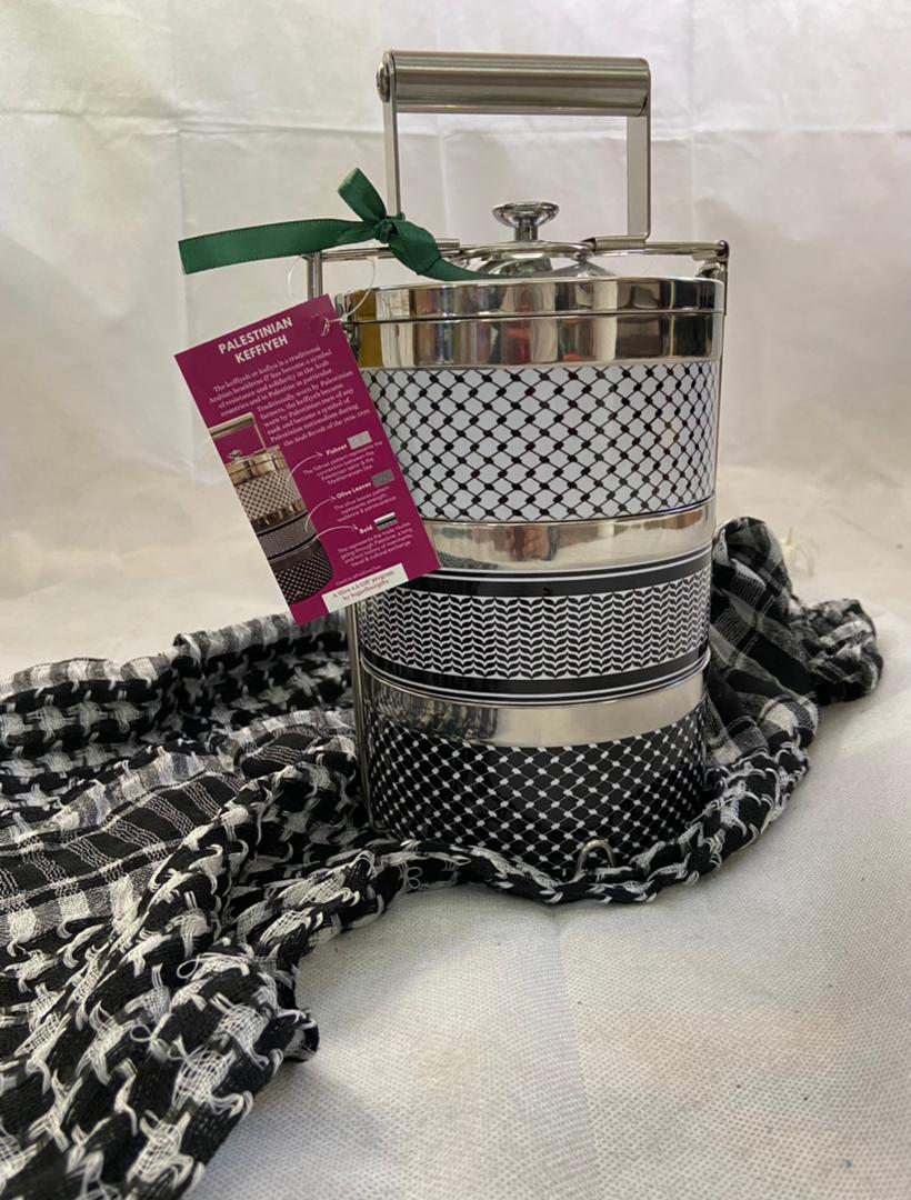 TIFFIN -Palestinian Design (Black & White) - Image 2